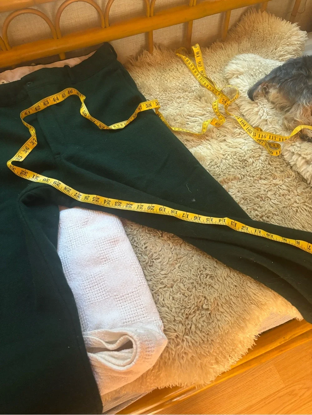 Johnson dark green wool hunting pants